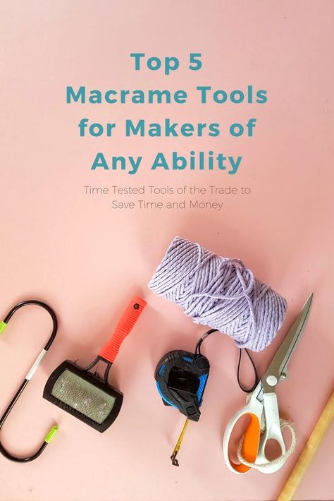 Macrame Tools, Yarn Diy Projects, Cords Crafts, Free Macrame Patterns, Macrame Wall Hangings, Single Ply Yarn, Macrame Supplies, Knots Diy, Macrame Wall Hanging Diy