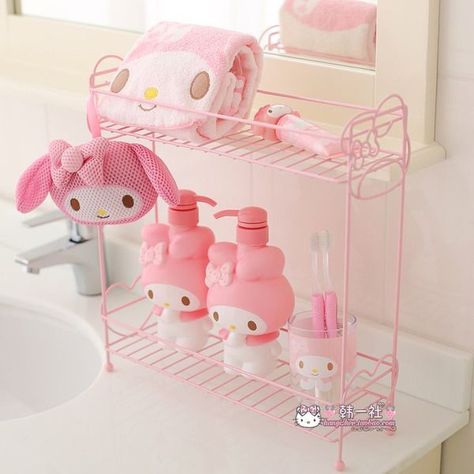 Melody Room, Hello Kitty Bathroom, Kawaii Products, Kawaii Room Ideas, Fashion Cottagecore, Kawaii Bedroom, Harajuku Anime, Hello Kitty House, Hello Kitty Rooms