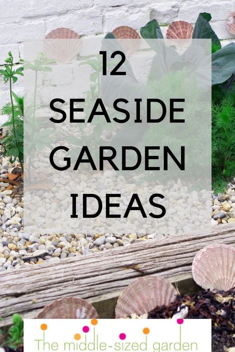 Seaside Garden Ideas, Beach Garden Decor, Beach Garden Design, Nautical Landscaping, Beach Theme Backyard, Beach Theme Garden, Beach House Landscaping, Beach House Garden, Rockery Garden