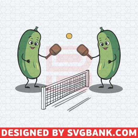 Funny Pickles Playing Pickleball SVG Pickleball Svg, Playing Pickleball, Sports Svg, Funny Svg, Easter Svg, Need Money, Home Sport, Svg Funny, Pickleball