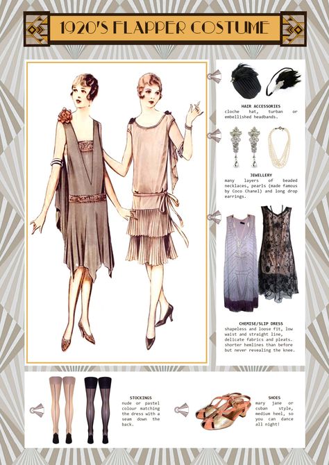 Dresses 1920s Style, 1920s Flapper Costume, Flapper Girls, 1920s Mens Fashion, 1920's Flapper, 1920s Outfits, Flapper Costume, Vintage Blog, Embellished Headbands