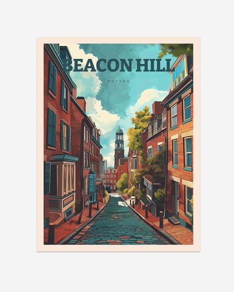 ✨ Discover the charm of Boston’s Beacon Hill with our latest travel poster! 🎨🖼️ From cobblestone streets to historic brick buildings, Beacon Hill captures the timeless beauty of Boston’s most iconic neighborhood. Perfect for your home or office, this print is a reminder of Boston’s rich history and architectural elegance. #Boston #BeaconHill #TravelPoster #PosterPoetry #WallArt #InteriorDesign #HomeDecor #BostonArt #ExploreBoston #VisualPoetry Brick Sidewalk, Vintage Inspired Wall Art, Row Houses, Beacon Hill, National Park Posters, Åland Islands, Tristan Da Cunha, Create Art, Vintage Travel Posters