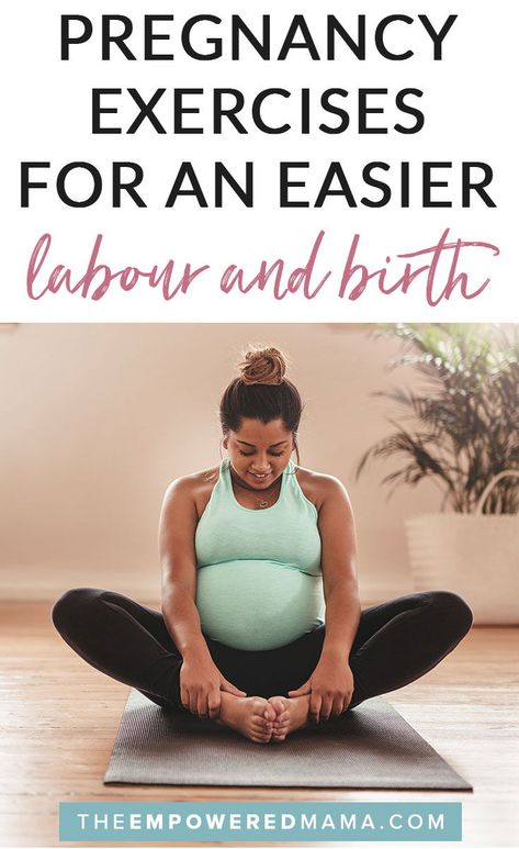 The idea of an easier labour and birth is incredibly appealing - so why not prepare for labour with these easy exercises that will not only make labour and birth easier, but will make you feel good too! Easy Labor, Pregnancy Hacks, Pregnancy Info, Prepare For Labor, Easy Exercises, Pregnancy Information, Pumping Moms, Birth Labor, Baby Sleep Problems