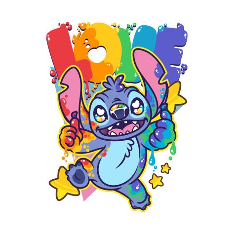 Stitch Pride, Stitch Drawing, Cute Disney Wallpaper, Cute Disney, Lilo And Stitch, Disney Wallpaper, Hello Kitty, Mario Characters, Tshirt Designs