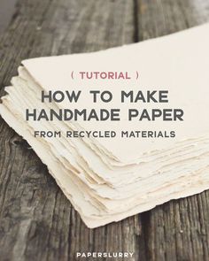 Recycler Diy, Paper Diy, Handmade Beauty Products, Handmade Books, Diy Book, Tutorial Diy, Book Binding, How To Make Paper, Paper Projects