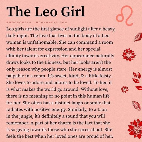 This is too true! 🦁♌♥ Photo shared by Moon Omens on January 21, 2021 tagging @moonomens - #leo #astrology Zodiac Leo Art, Moon Omens, All About Leo, Leo Personality, October Horoscope, Leo Astrology, Leo Zodiac Quotes, Leo Woman, Leo Quotes