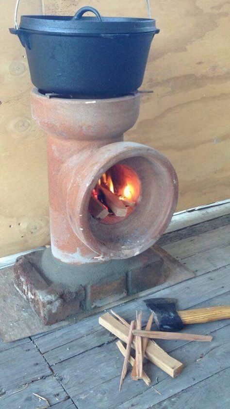 Diy Rocket Stove, Diy Rocket, Fire Pit Ideas, Outdoor Oven, Brick Oven, Patio Furniture Ideas, Rocket Stoves, Christmas Potpourri, Deck Furniture