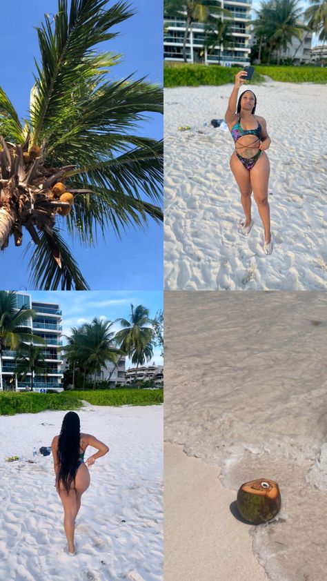 Carribean Aesthetics, Vacation Picture Ideas Instagram, Vacation Poses Picture Ideas, Vacation Pictures Aesthetic, Beach Pictures Black Women, Outfit Plage, Barbados Aesthetic, Vacation Outfits Aesthetic, Vacation Baddie