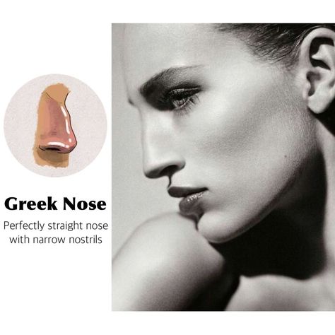 Nose Profile Drawing, Greek Nose, Nose Profile, Crooked Nose, Nose Types, Big Nose Beauty, Straight Nose, Profile Drawing, Sick Remedies