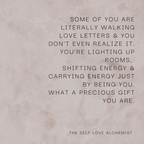 Leave a 💜 if you're feeling the love. Share with a walking love letter in your life. You are walking love letters, ALL of you. Your presence alone has the power to light up a room, shift the energy & inspire those around you. Don't ever underestimate the precious gift that you are. Embrace your unique self & spread love wherever you go. You never know who might need it the most. Remember, the world needs your light, so shine on, love letters. Follow for more inspiration 🫶🏻 #walkingl... The Last Letter From Your Lover Quote, Self Love Letter, Saying I Love You For The First Time Letter, Learn To Love Yourself First Quotes, Love Light Up Letters, You Can’t Love Someone Unless You Love Yourself, Spread Love, Love Your Life, Love And Light