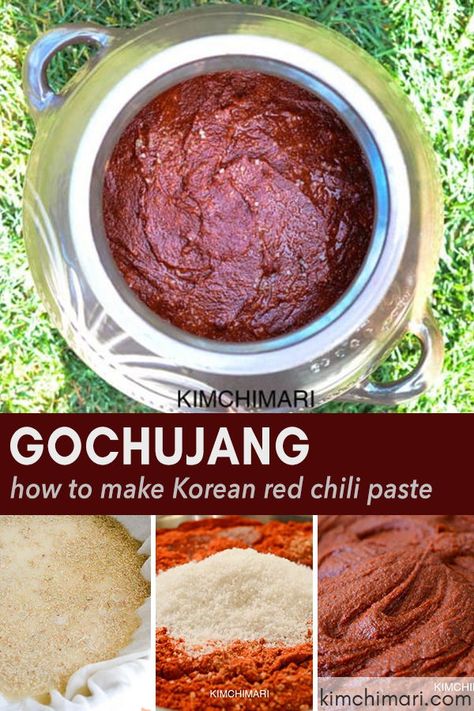 Homemade Gochujang Recipe, Homemade Gochujang, Gochujang Recipe, Korean Chili, Korean Chili Paste, Korean Cooking, Chili Paste, Asian Cooking, Fermented Foods