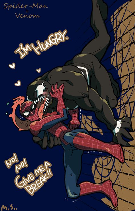 Venom x Spider-Man Spider Carnage, Deadpool X Spiderman, Venom Spiderman, Marvel Venom, Spiderman Artwork, Spiderman Pictures, Avengers Comics, Marvel Fan Art, Marvel Avengers Funny