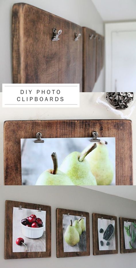 Photo Clipboard, Rustic Wedding Photos, Rustic Wedding Diy, Diy Photo, Clipboard, Rustic Diy, Decor Rustic, Interior Decoration, Photo Displays