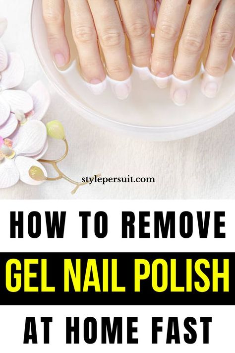 Removing gel nail polish at home can be done easily with the right tools and technique. Here's a step-by-step guide on the easiest way to remove gel nail polish. #nails Removing Gel Nail Polish, Gel Nail Polish At Home, Remove Gel Nail Polish, Nails With Gel, Nail Polish Nails, Remove Gel Polish, Gel Nail Removal, Types Of Manicures, Gel Nails At Home