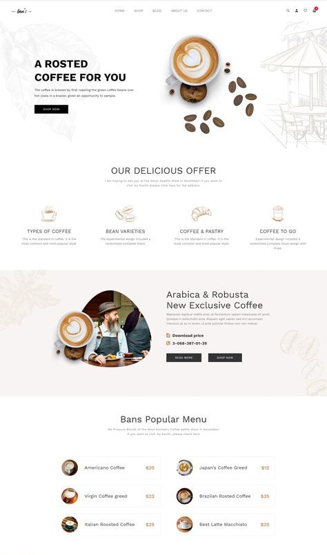 Coffee Store Shopify Theme Coffee Brand Website Design, Website Design Coffee Shop, Coffee Website Design Inspiration, Cafe Web Design, Coffee Web Design, Coffee Website Design, Coffee Websites, Coffee Shop Theme, Cafe Website Design