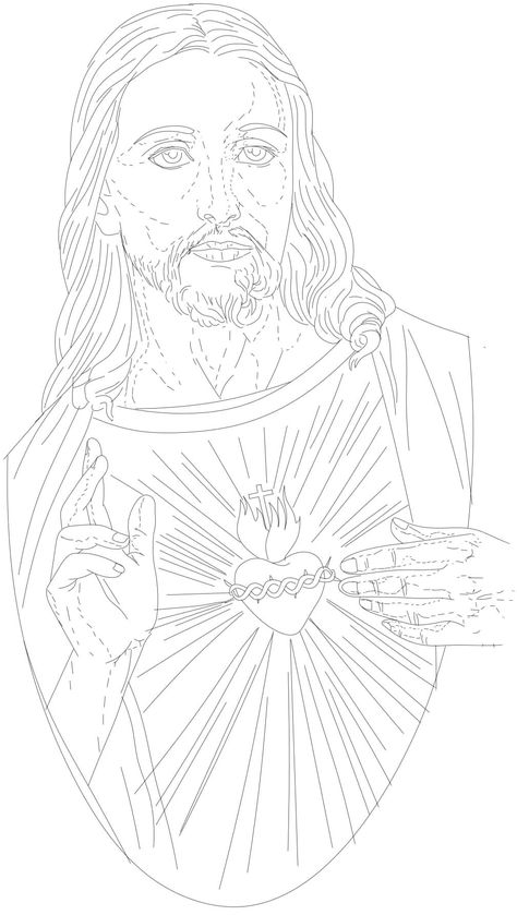 Jesus Tattoo Stencil, Religion Tattoos, Jesus Tattoo Design, Christ Tattoo, Cool Tattoo Drawings, Jesus Drawings, Full Sleeve Tattoo Design, Bull Tattoos, Tattoo Outline Drawing