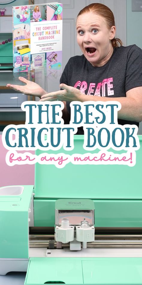 I wrote a Cricut book! I'm excited to announce The Complete Cricut Handbook is coming in November 2022, pre-order yours today! #cricutbook #cricuthandbook #cricut How To Use Cricut, Beginner Books, Custom Book Covers, Crafty Mama, Cricut Craft Room, Reference Book, Im Excited, Crash Course, Any Book