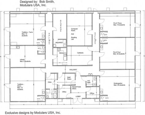 Top Daycare Floor Plans and Designs Daycare Center Layout, Starting A Daycare Center, Daycare Floor Plans, Child Care Center Design, Daycare Layout, Preschool Classroom Layout, Opening A Daycare, Daycare Business Plan, Preschool Designs