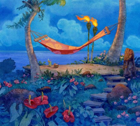 Lilo & Stitch Stitch 626, Lilo And Stitch 2002, Bg Design, Lilo Y Stitch, Disney Background, Lilo Et Stitch, Disney Concept Art, Walt Disney Pictures, Animation Background