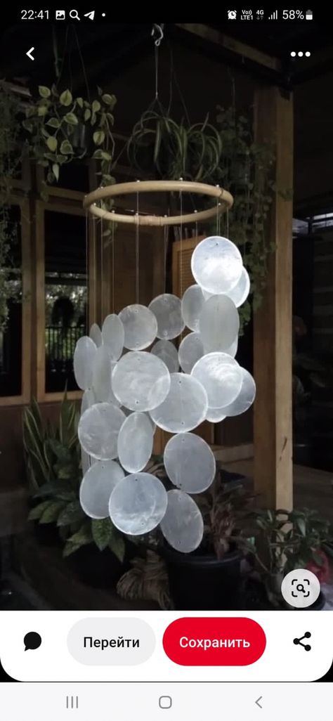 Wind Chimes Diy, Wind Chime Diy, Chimes Diy, Capiz Wind Chimes, Mobile Chandelier, Sea Glass Mosaic, Shell Wind Chimes, Alcohol Ink Crafts, Glass Wind Chimes