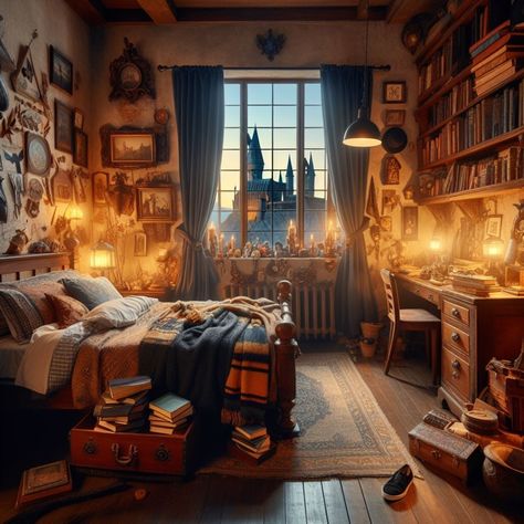 Hufflepuff pride 🦡🏠 #hogwarts #hufflepuffpride Hufflepuff Dorm Aesthetic, Hufflepuff Bedroom Ideas, Hufflepuff Bedroom, Hufflepuff Room, Magical Bedroom, Castle Bedroom, Hufflepuff Aesthetic, Hufflepuff Pride, Cozy Rooms