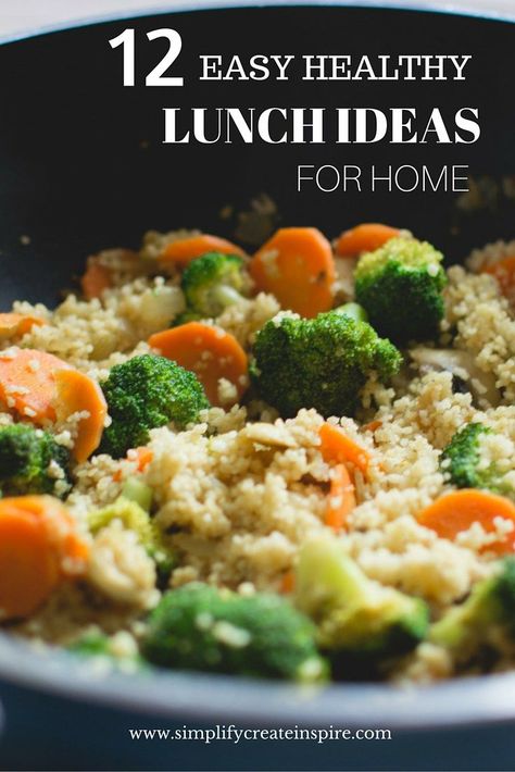 Lunch Ideas Kids At Home, Lunch Ideas For Home, Light Lunch Ideas, Easy Healthy Lunch Ideas, Home Lunch Ideas, Menu Suggestions, Easy Healthy Lunch, Healthy Lunches For Work, Quick Healthy Lunch