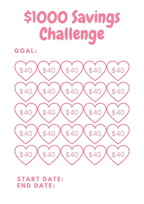 Pink Save 1000, Money Saving Challenge Printable, Savings Challenge, Savings Tracker, Savings Planner,1000 Savings Goal,savings Printable - Etsy Vietnam 5000 Savings Challenge, Save 5000, Money Saving Challenge Printable, Financial Planner Printables, Saving Challenge Printable, Pink Money, Saving Money Chart, Money Chart, Money Planner