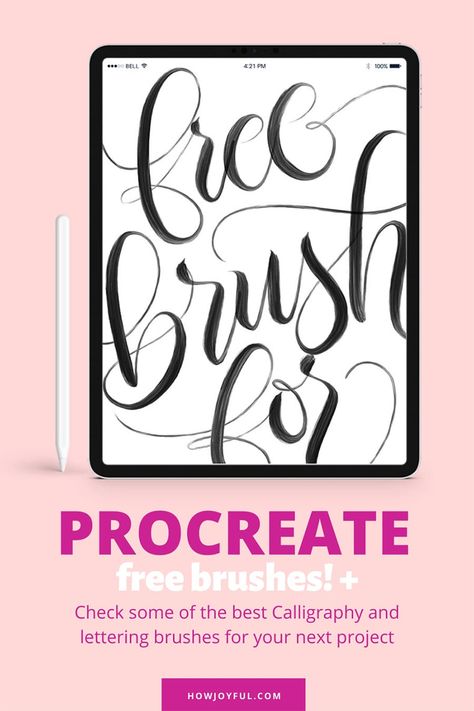 How To Caligraphy, Brush Lettering Font, Procreate Illustrations, Ipad Lettering Procreate, Ipad Calligraphy, Free Procreate Brushes, Best Procreate Brushes, Procreate Ipad Tutorials, Digital Calligraphy