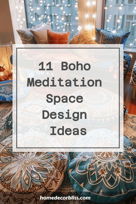 boho meditation space Oasis Room Ideas, Yoga Room Ideas Home Minimalist, Cozy Yoga Room, Small Meditation Corner, Home Yoga Studio Design, Yoga Room Ideas Home, Home Relaxation Room, Small Yoga Studio Design, Meditation Space In Bedroom