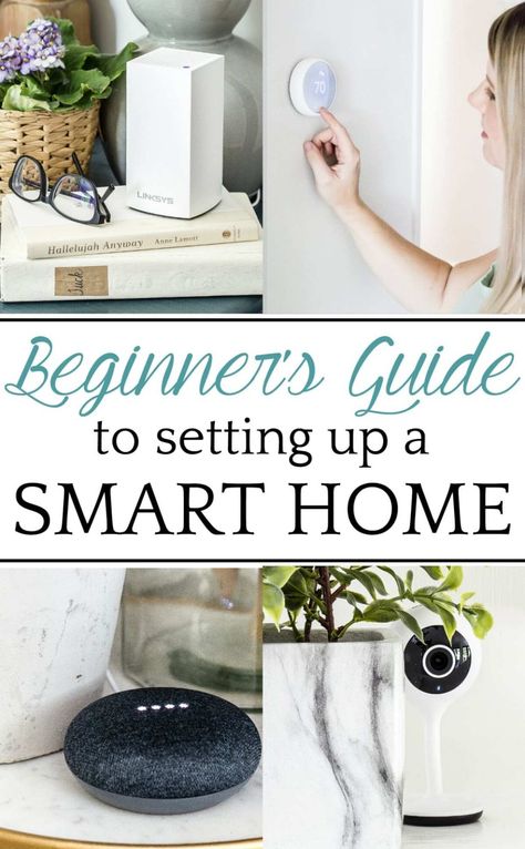 Beginner's Guide to Setting Up a Smart Home - Bless'er House Smart Home Ideas, Farmhouse Side Table, Astuces Diy, Cute Dorm Rooms, Architecture 3d, Smart Kitchen, Smart Home Technology, Room Transformation, Up House