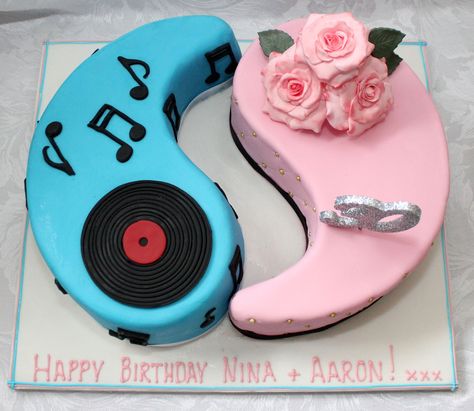 https://flic.kr/p/w1VMjE | Birthday Cake For Twin Brother and Sister!! Split Cakes Birthdays, Birthday Cake For Two People Ideas, Twin Birthday Cakes For Adults, Birthday Cake For Twins Sisters, Birthday Ideas For Sister, Happy Birthday Twin Sister, Birthday Cake For Twins, Twin Brother And Sister, Birthday Wishes For Twins