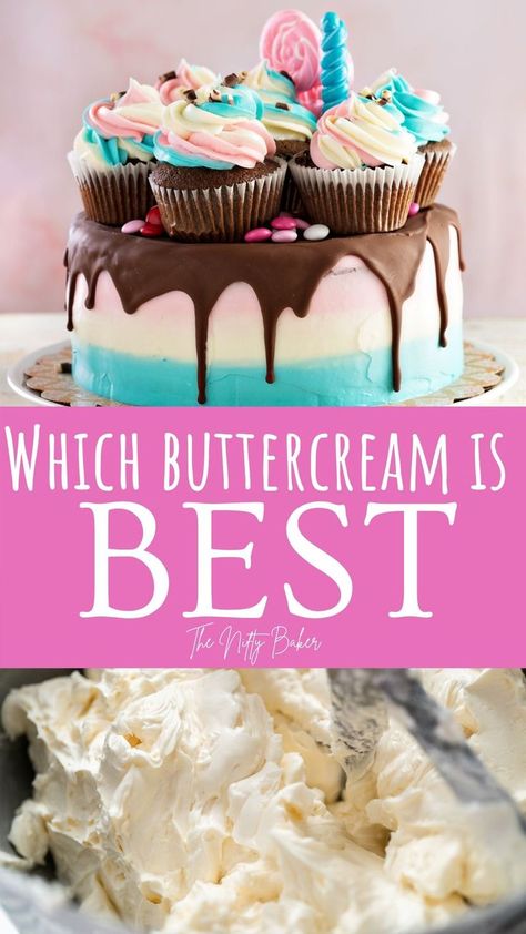 Types Of Buttercream, Ermine Buttercream, French Meringue, Italian Buttercream, American Buttercream, Swiss Buttercream, Best Buttercream, Making Cakes, Meringue Buttercream