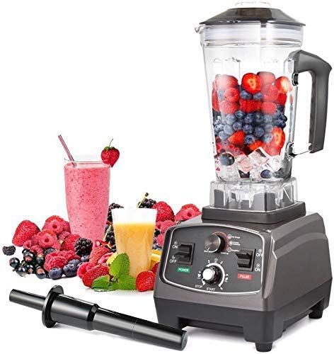 Healthy Made Easy- This professional blender comes to supporting your healthy lifestyle and fit your daily nutritional needs in a simple easy way. All materials are BPA free and LFGB approved. Powerful commercial blender - 2200 watt motor professional blender with 6 hardened stainless steel blades, this high speed blender can easily break frozen fruits. Countertop Blender, Shakes And Smoothies, Smoothie Maker, Juice Extractor, Smoothie Makers, How To Make Smoothies, Frozen Fruits, Best Blenders, Smoothie Blender