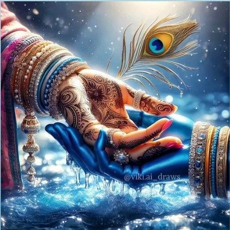 Infp Anime, Unique Radha Krishna Images, Nails Floral, Cute Love Photos, Wallpaper Photo Gallery, Cute Mobile Wallpapers, Peace Illustration, Radha Painting, Lord Krishna Hd Wallpaper