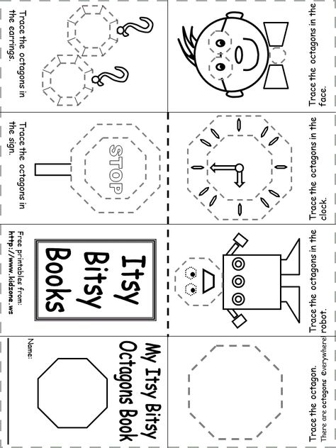 shapes recognition practice worksheet Octogon Preschool Activities, Octagon Shape Preschool, Octagon Preschool Activities, Octagon Worksheet For Preschool, Octagon Activities For Preschool, Activity Worksheet, Shapes Preschool, Shape Books, Shapes Worksheets