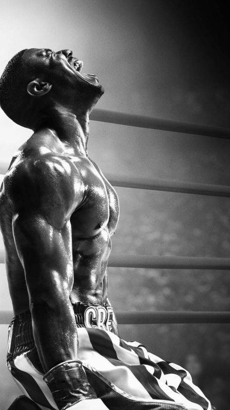 Boxer Wallpaper Iphone, Male Wallpaper Iphone, Boxing Pictures, Adonis Creed, Creed Wallpaper, Boxing Images, Drawing People Faces, Boxing Quotes, Man Up Quotes