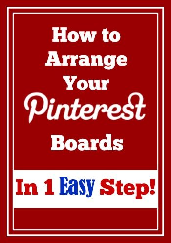 = Update: As of February 2017, Pinterest has introduced new tools to sort your boards automatically. Read about it at: Pinterest Announces New Tools to Arrange Your Boards and Pins   Q. Help! I'm a big fan of Pinterest and I've been enjoying reading all of your articles on using Pinterest. I've created a lot of different Pinterest boards now and they're a mess on my profile page. I can't figure out how Pinterest is arranging them and I can never find the one I want. I have over 100 boards and I Pinterest Boards To Make, Pinterest Tutorial, Pinterest Tutorials, Pinterest Guide, Learn Pinterest, Pinterest Hacks, Digital Communication, Pinterest Help, Pinterest Marketing Strategy