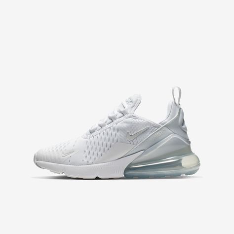 Nike Air Max 270 White, Nike Trainer, Nike 270, 270 Nike, Air Max Shoes, Nike Shoes Air Max, Cute Nike Shoes, Cute Nikes, New Nike Air