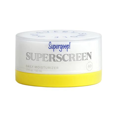 Supergoop Superscreen Daily Moisturizer SPF 40 Blue Green Algae, Green Algae, Best Moisturizer, Moisturizer With Spf, Skin Repair, Makeup Primer, Daily Moisturizer, Xanthan Gum, Body Moisturizer