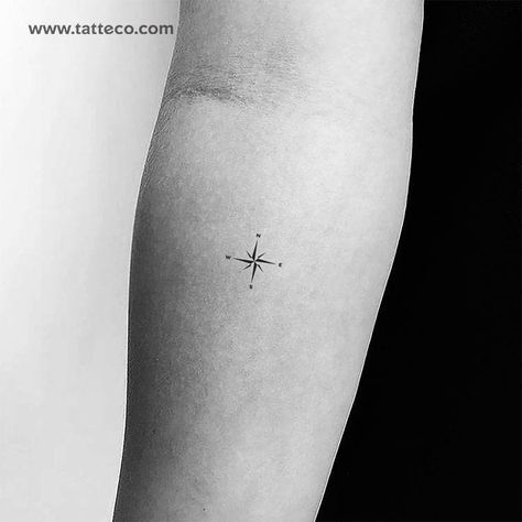 Compass Tattoo Minimalist, Anchor Tattoos For Women, Rose Represents, Small Compass Tattoo, Simple Compass Tattoo, Wind Tattoo, Simple Compass, Compass Rose Tattoo, Tattoos Inspo