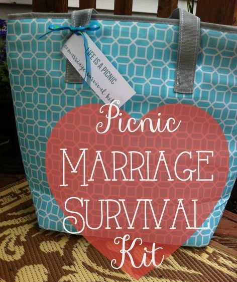 Marriage Survival Kit, Wedding Shower Gifts Basket, Diy Bridal Shower Gifts, Picnic Gifts, Survival Kit Gifts, Bridal Shower Gifts For Bride, Marriage Gifts, Wedding Shower Gifts, Wedding Gift Baskets