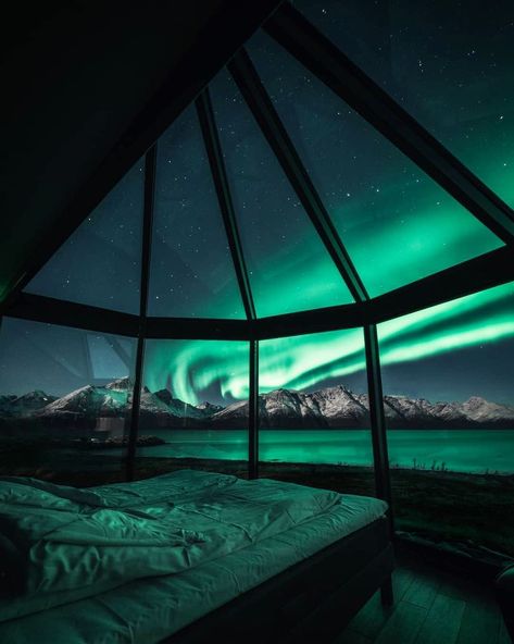 Aurora Lights, Aurora Borealis Northern Lights, Vision Board Pictures, Room With A View, Polar Light, Winter Nature, See The Northern Lights, Top Travel Destinations, Night Photos