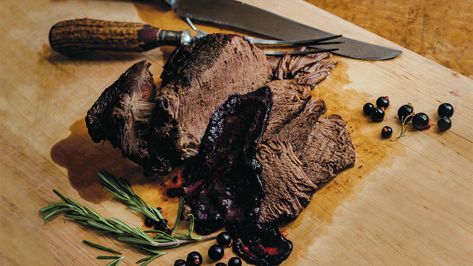 Slow-Cooked Bison Roast | Edible Bozeman Outside Round Roast, Bison Roast, Cross Rib Roast, English Roast, Blade Roast, Round Roast, Rib Roast, Beef Stock, Roast Recipes