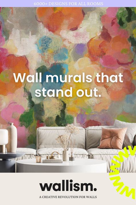 Explore thousands of remarkable wall murals for all rooms & styles. 100% PVC-free and non-toxic. Decorating With Branches And Twigs, Fun Painting Ideas For Walls, Wallpaper Murals Statement Wall, Large Print Wallpaper, Paint Room, Abstract Wall Painting, Murals For Kids, Murals Wallpaper, Mural Design