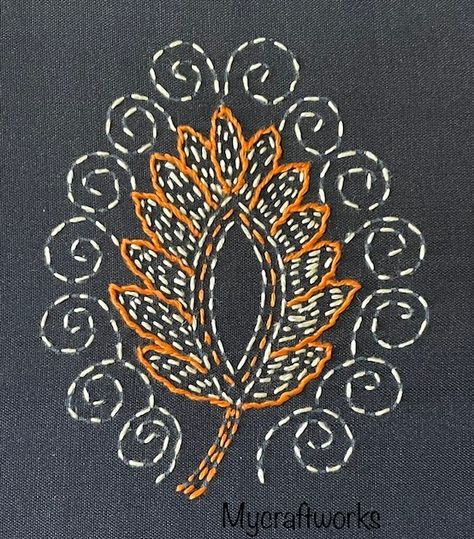 Hand embroidery,Free embroidery design,Running stitch,Whipped Running stitch,Free hand embroidery design,Hand embroidery motif, simple embroidery desi Running Stitch Embroidery Patterns, Running Stiches Embroidery Patterns, Run Stitch Embroidery Design, Katha Stitch Kurti Design, Kasida Work Embroidery, Embroidery Running Stitch Designs, Whipped Running Stitch Design, Running Stitch Motifs, Katha Work Embroidery