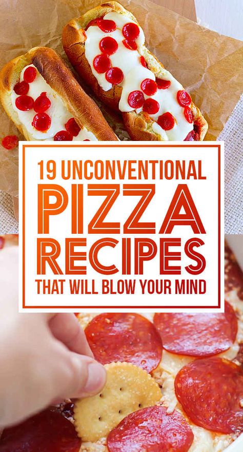 19 Pizza Creations That Will Change Your Life Pizza Dishes Ideas, Alternative Pizza Crust Ideas, Unusual Pizza Ideas, Different Ways To Make Pizza, Pizza Inspired Recipes, Easy Pizza Ideas, Pizza Ideas Creative, Fun Pizza Ideas, Unique Pizza Ideas