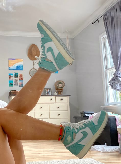 Yep this is it | nataliezacek Air Jordan 1 Turbo Green, Jordan 1 Turbo Green, Turbo Green, Dr Shoes, Jordan Shoes Girls, Custom Nike Shoes, All Nike Shoes, Nike Shoes Jordans, Shoes Sneakers Nike