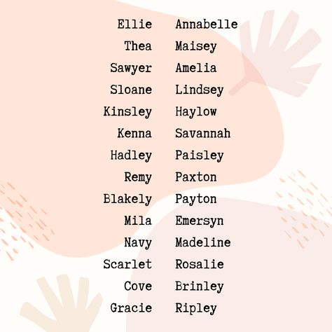 Pretty Modern Boho Chic Cute Classy Timeless Baby Girl Names l HannahRoseCo Fancy Girl Names, Modern Baby Girl Names, Southern Girl Names, Uncommon Girl Names, Baby Names Girl, Girls Names Vintage, Southern Baby Names, Modern Baby Names, Modern Baby Girl