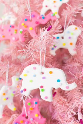 DIY Circus Animal Cookie Ornaments Diy Ornaments Christmas Gifts, Cookie Ornaments, Candy Decorations Diy, Circus Animal Cookie, Candy Christmas Tree, Animal Cookie, Candy Tree, Christmas Decorations Diy, Candy Ornaments