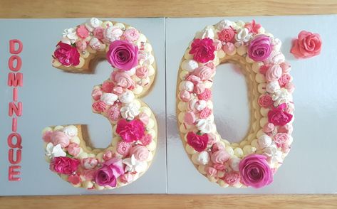 Number Cake. 30th Birthday Biscuit Cake. Biscuit cake with lemon mascarpone filling. Number 30 Birthday Cake, Number 30 Cake, Cake 30th Birthday, Birthday Biscuits, Lemon Mascarpone, Mascarpone Filling, Number Birthday Cakes, Fab Cakes, 30 Cake